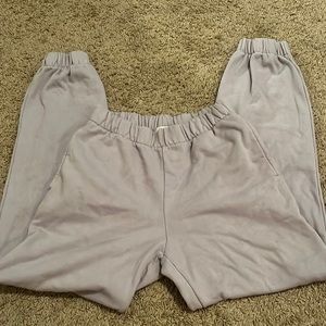 light lilac john glat sweatpants